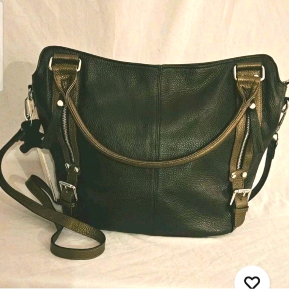 New W Tags Over Earth Genuine Leather Hobo Purse Shoulder Bag Crossbody Handbag - Picture 1 of 13